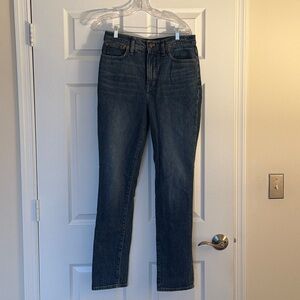 Madewell perfect vintage straight leg jean in dark wash
